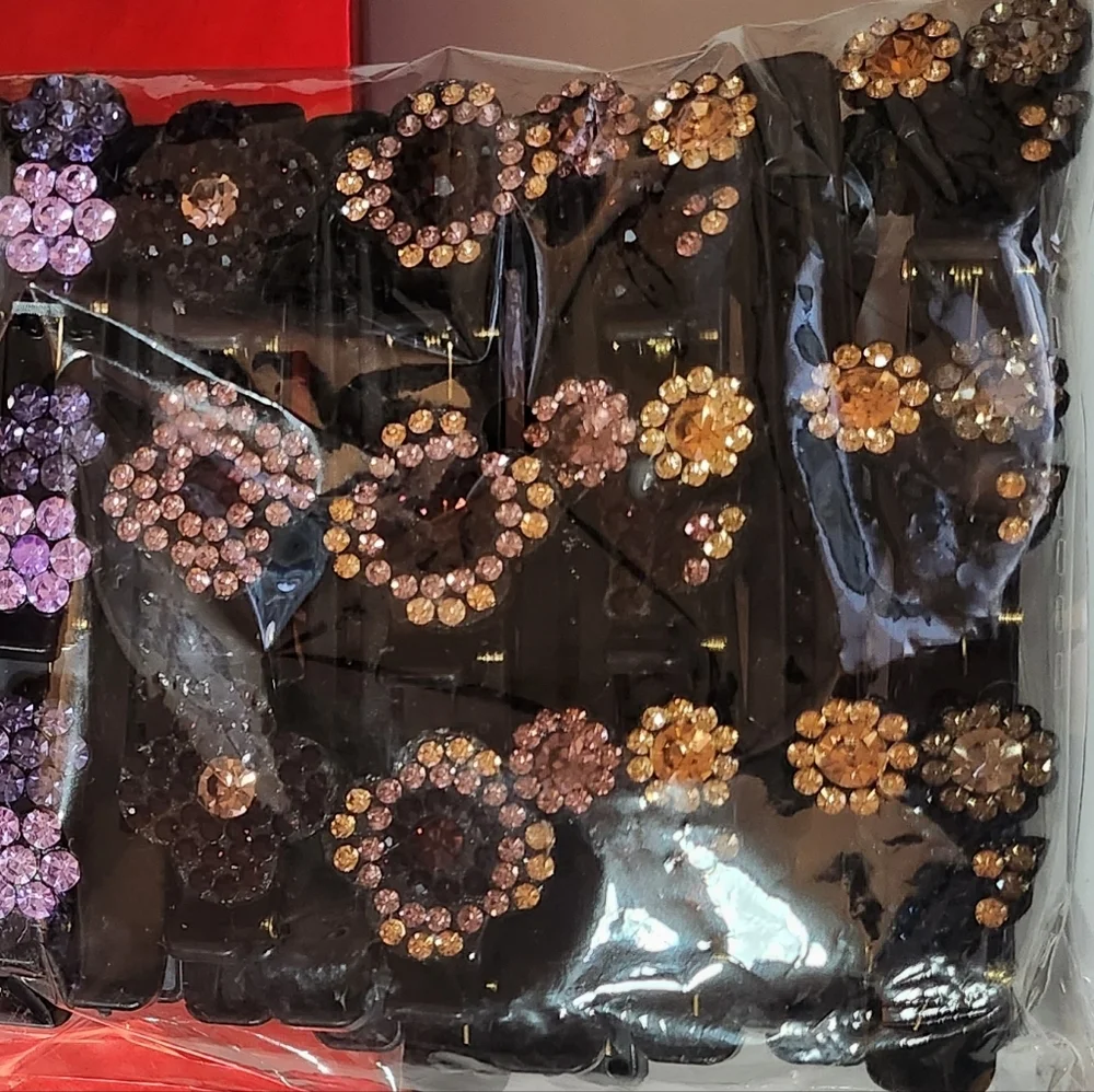 NWT Hair Accessory Hair‎ Clips: 20PCS Sparkling Crystal Stone Braided Barrettes